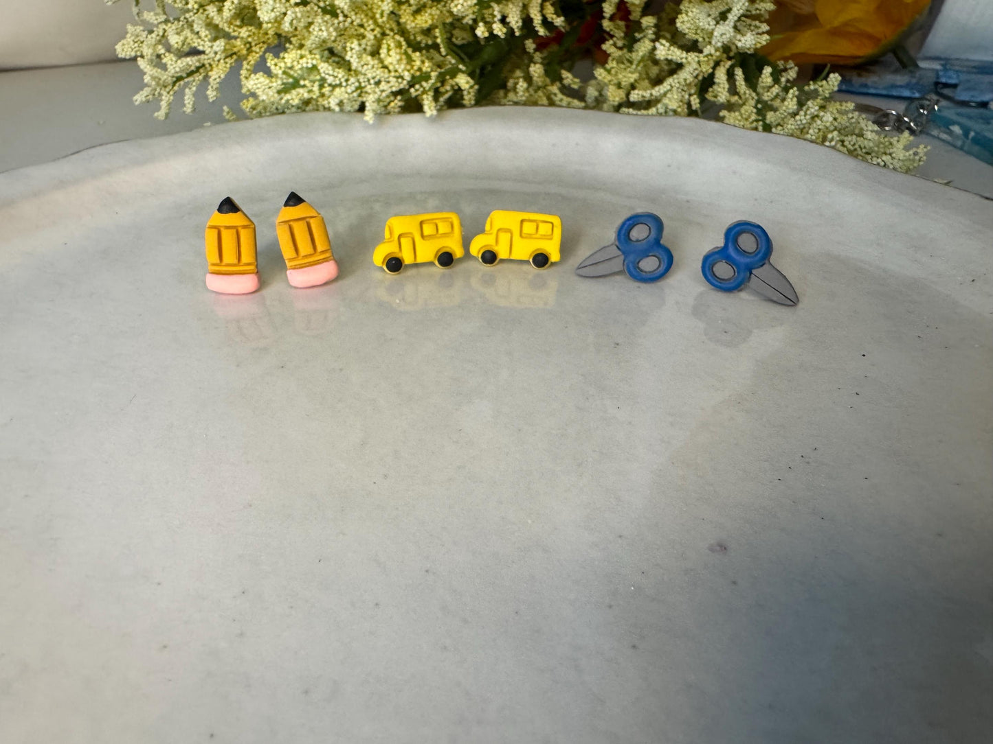 Teacher/Daycare Handmade Stud Earrings