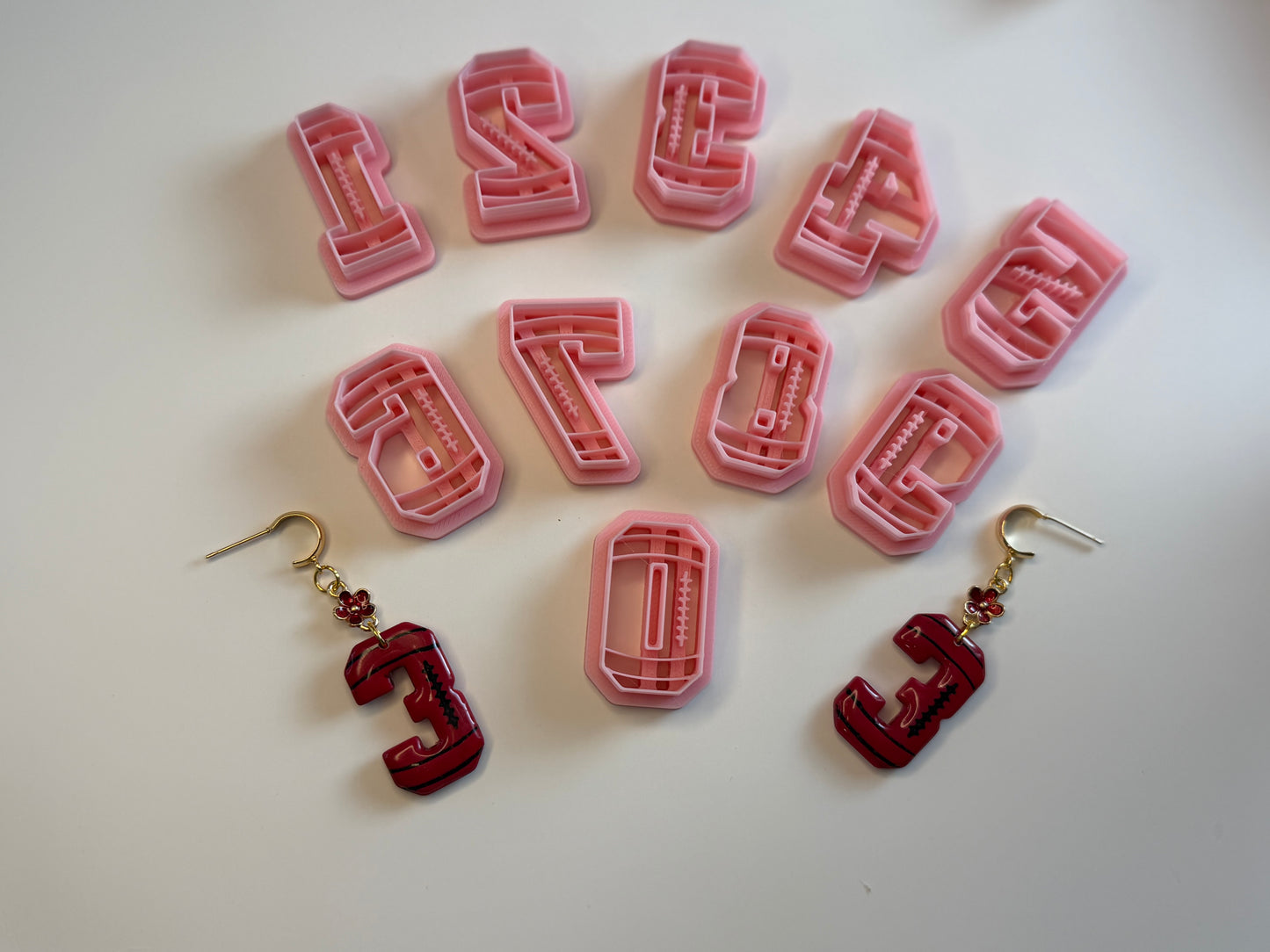 Football Number Dangle Cutters