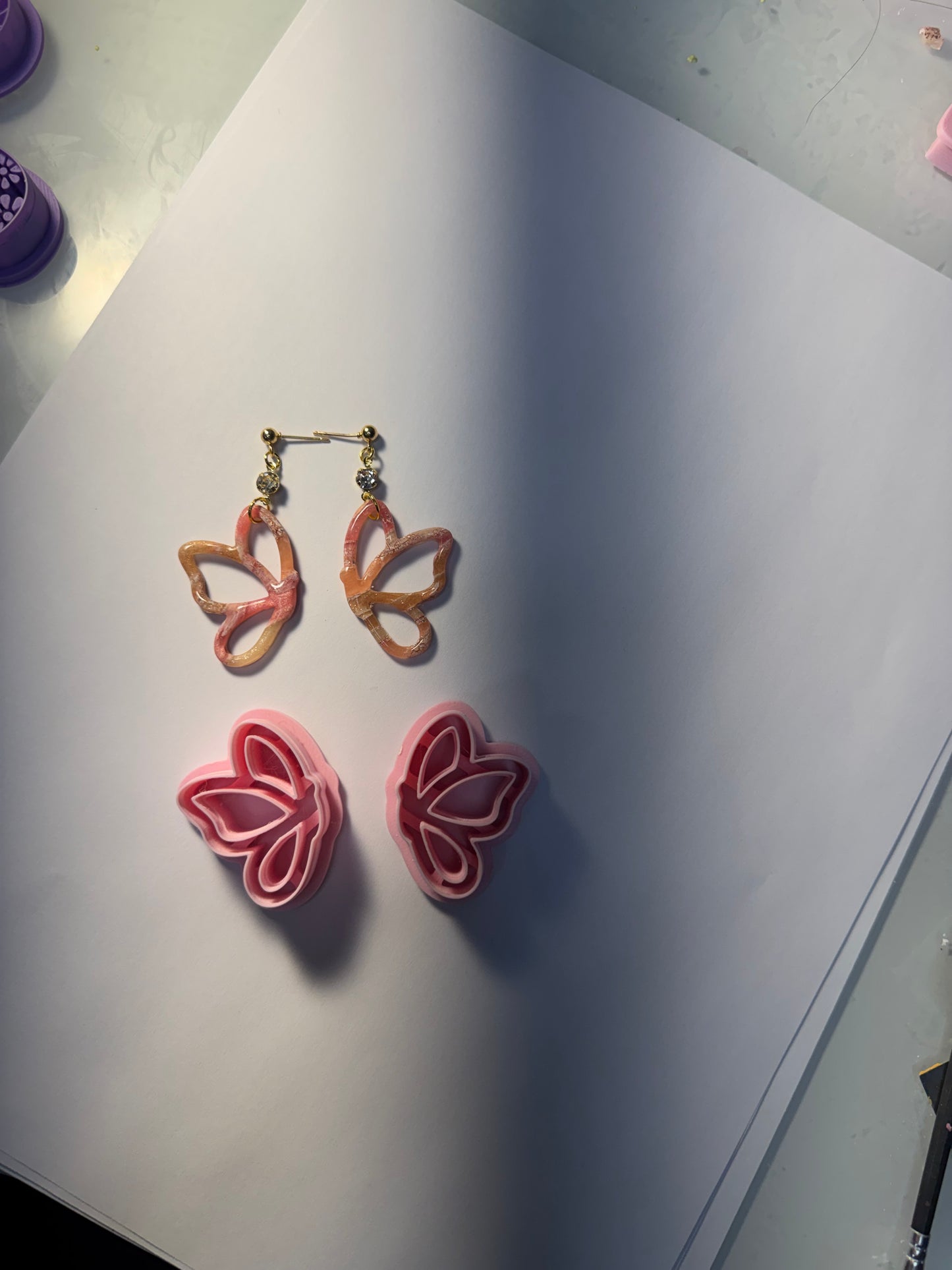 Butterfly Outline Earring Cutters