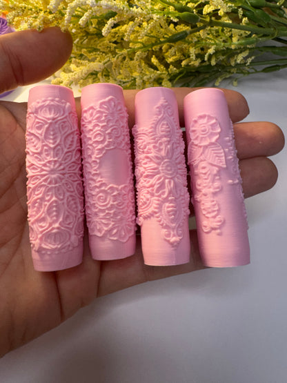 Henna Style Mini Texture Rollers Set