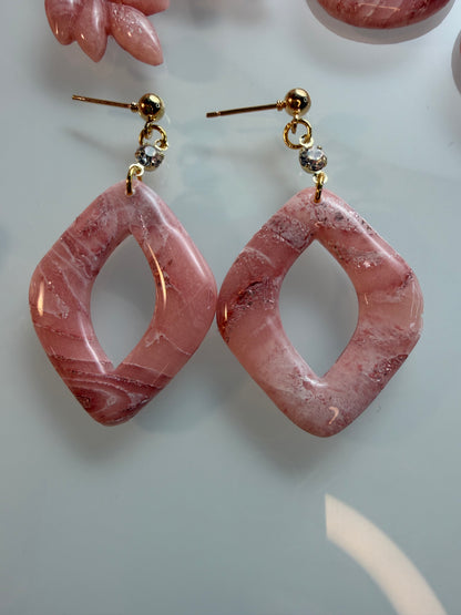 Pink Opal style Earring Collection