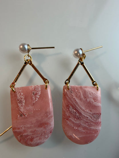 Pink Opal style Earring Collection