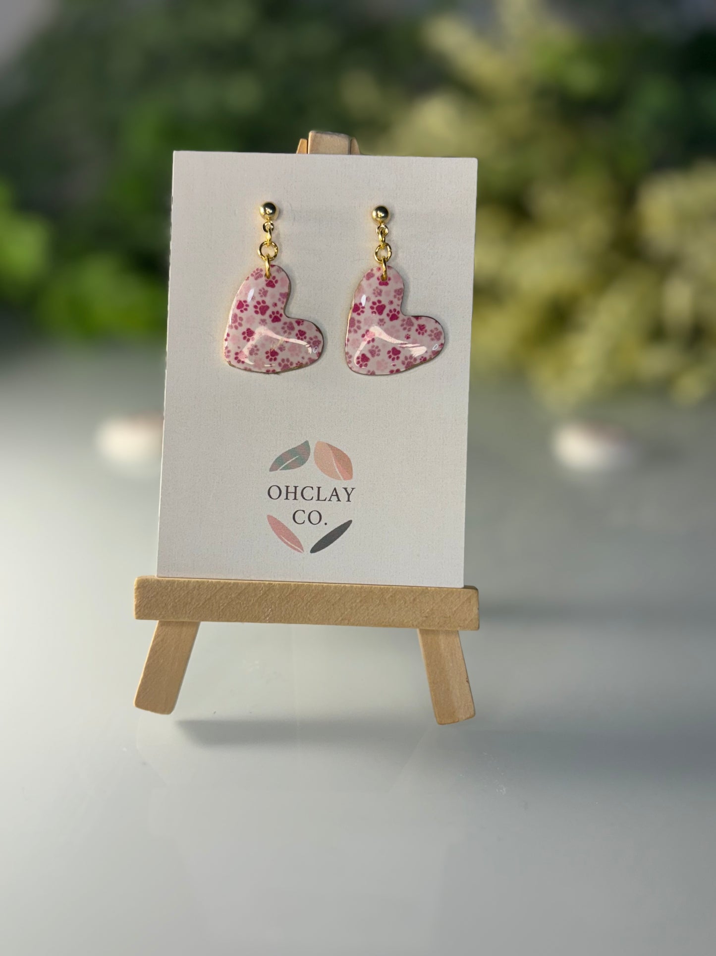 Drop Heart Dangles