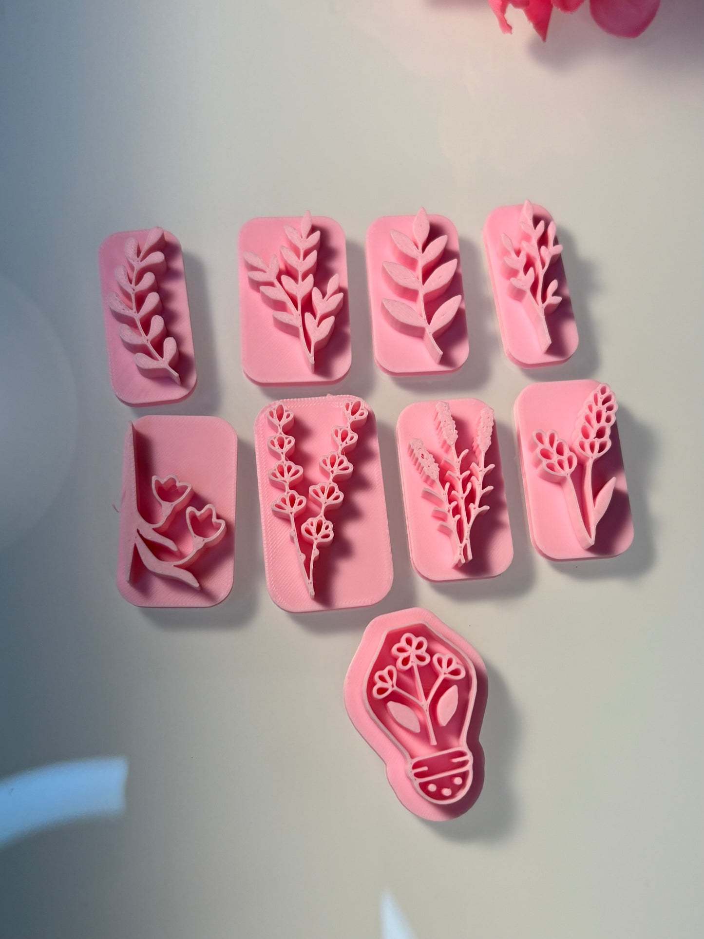 Botanical Plant Stamps- Set of 9