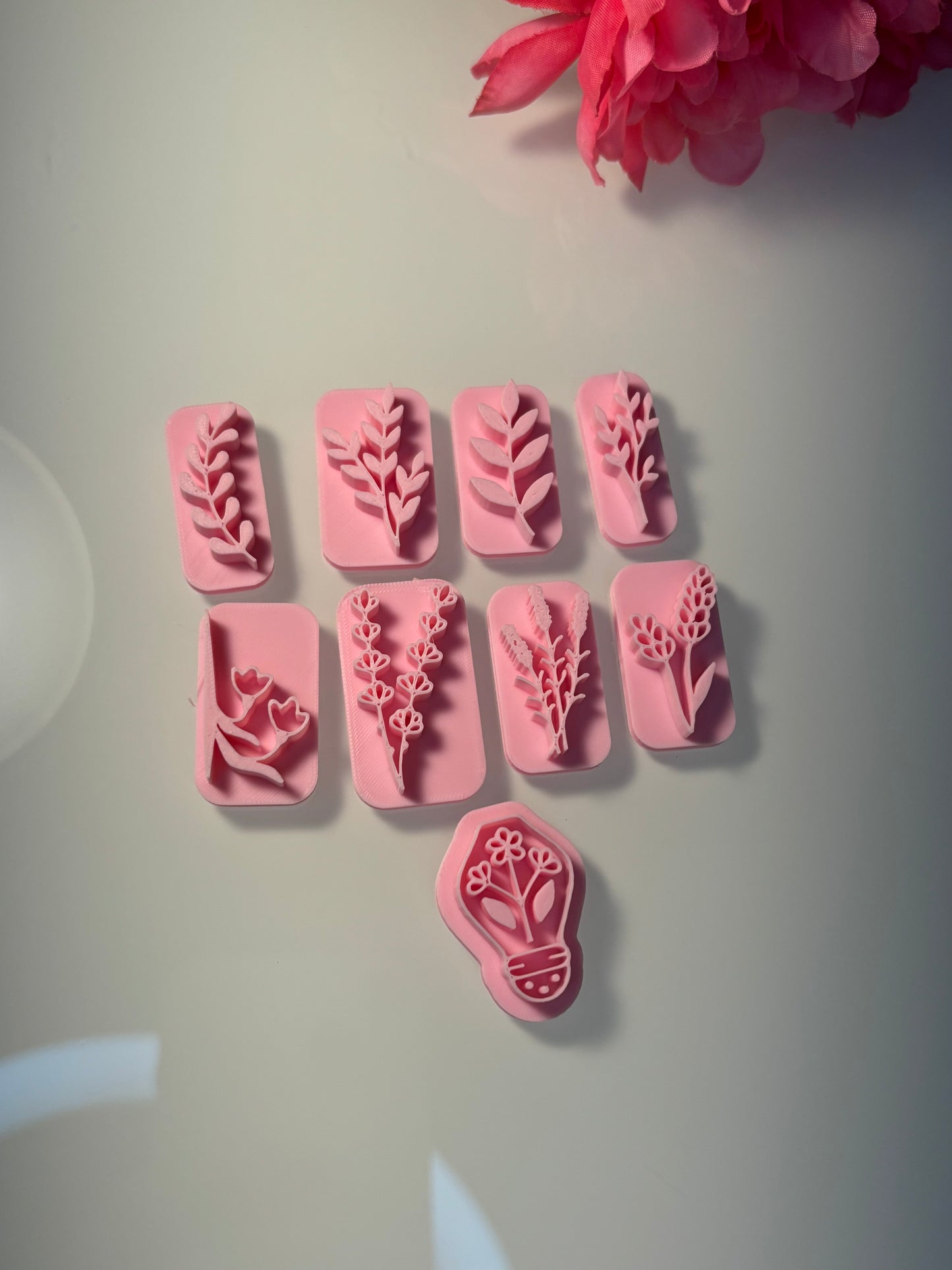 Botanical Plant Stamps- Set of 9