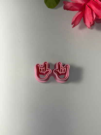 ASL I love you studs