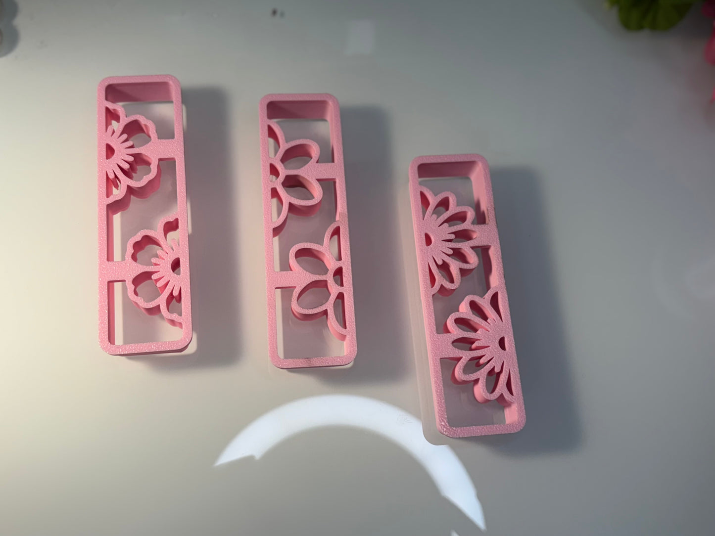 Rectangle Flower Bookmark Set