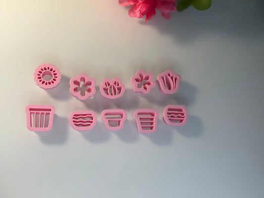 Flower & Planter Earring Cutter Set