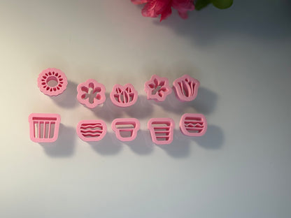 Flower & Planter Earring Cutter Set