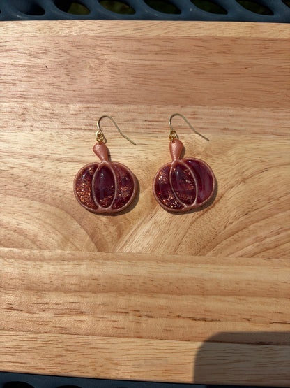 Pumpkin Stone Dangles