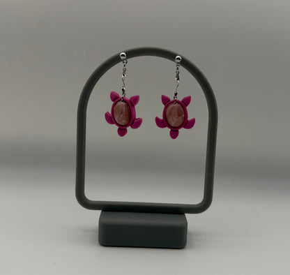 Agate Turtle Dangles