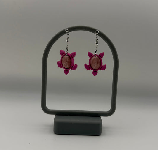 Agate Turtle Dangles