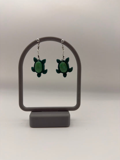 Agate Turtle Dangles