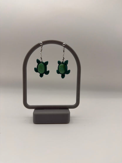 Agate Turtle Dangles