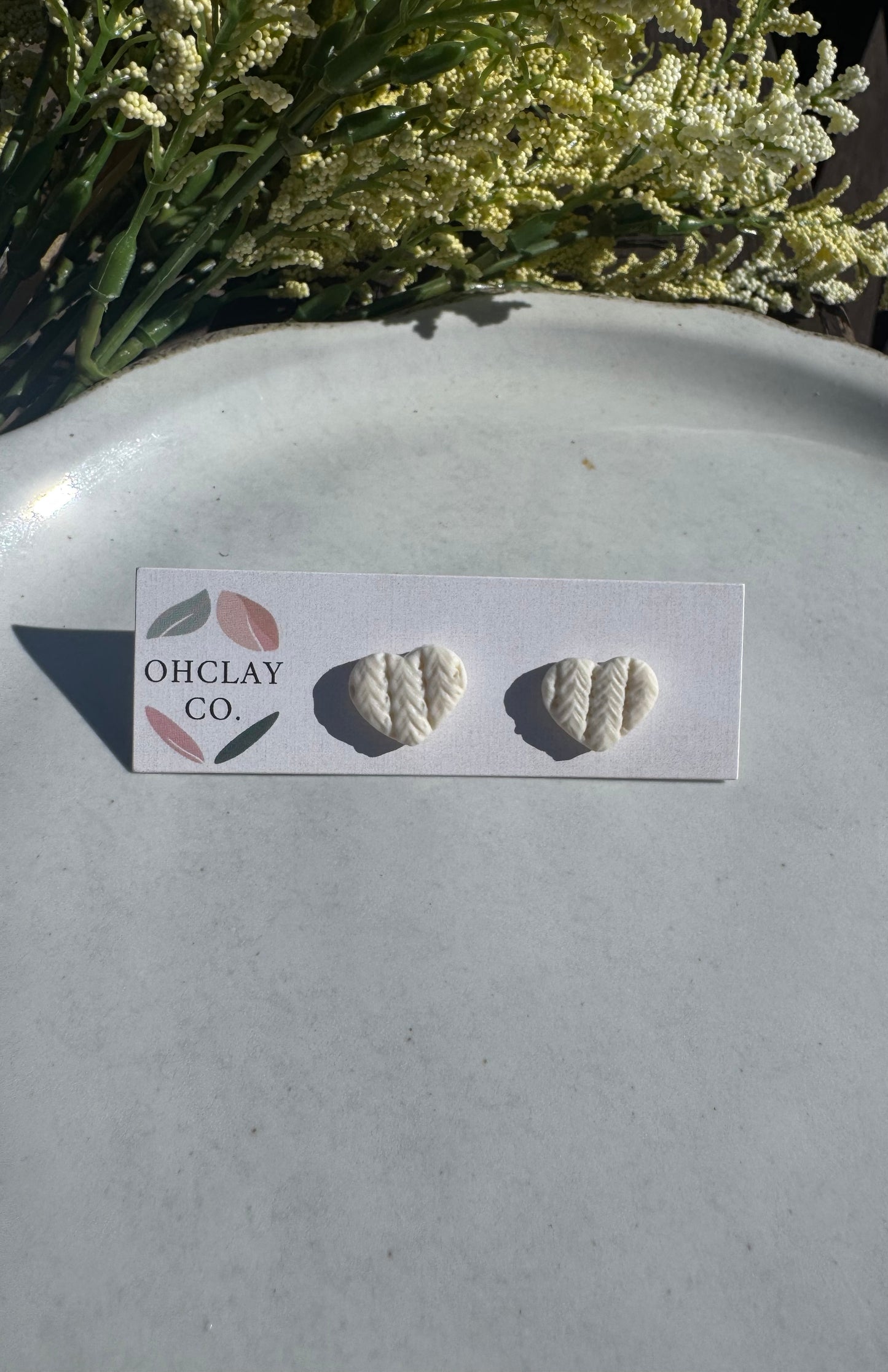 Sweater Collection Heart Studs