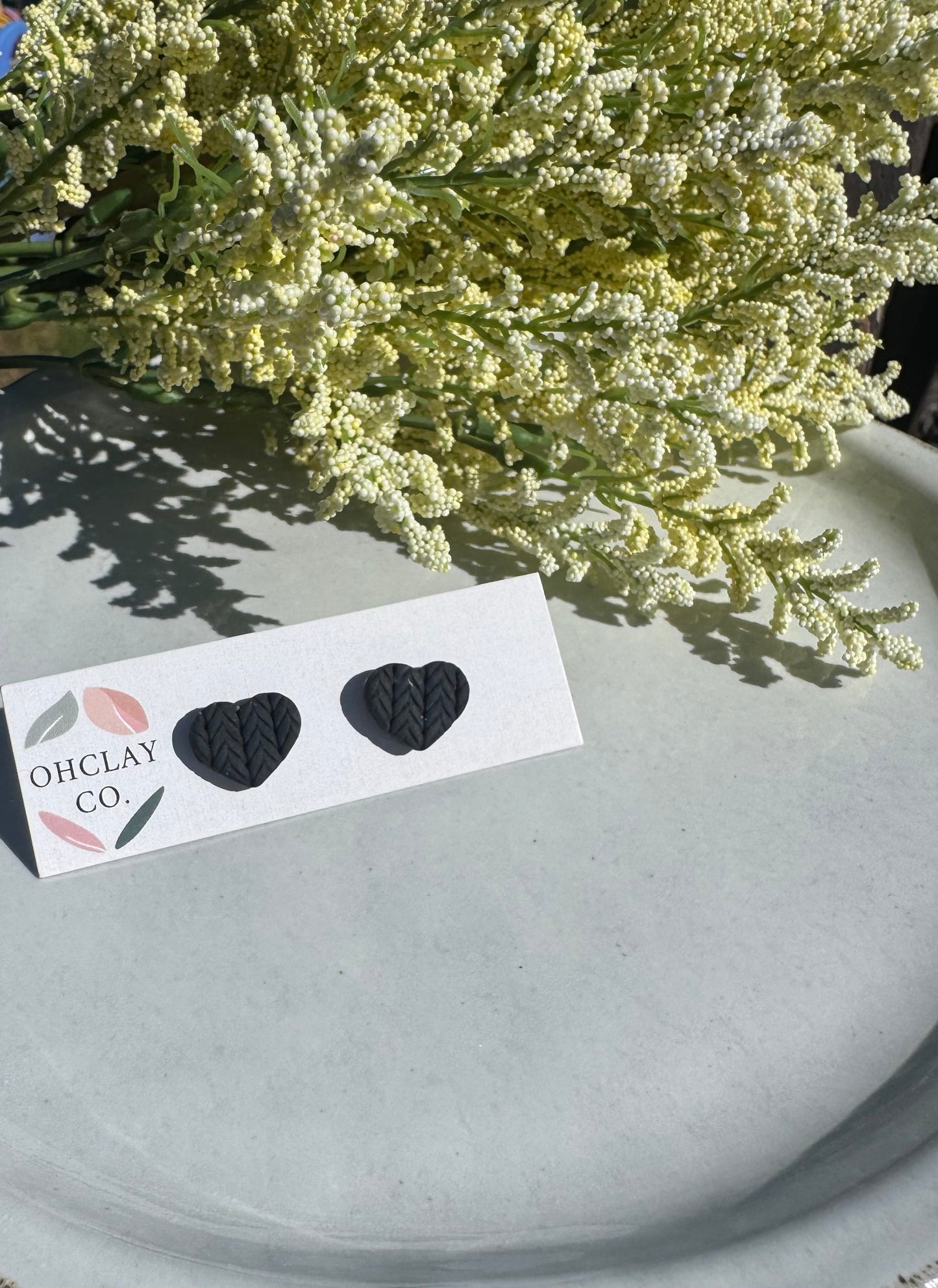 Sweater Collection Heart Studs