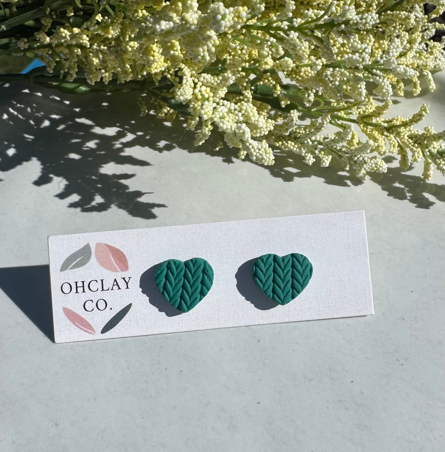 Sweater Collection Heart Studs