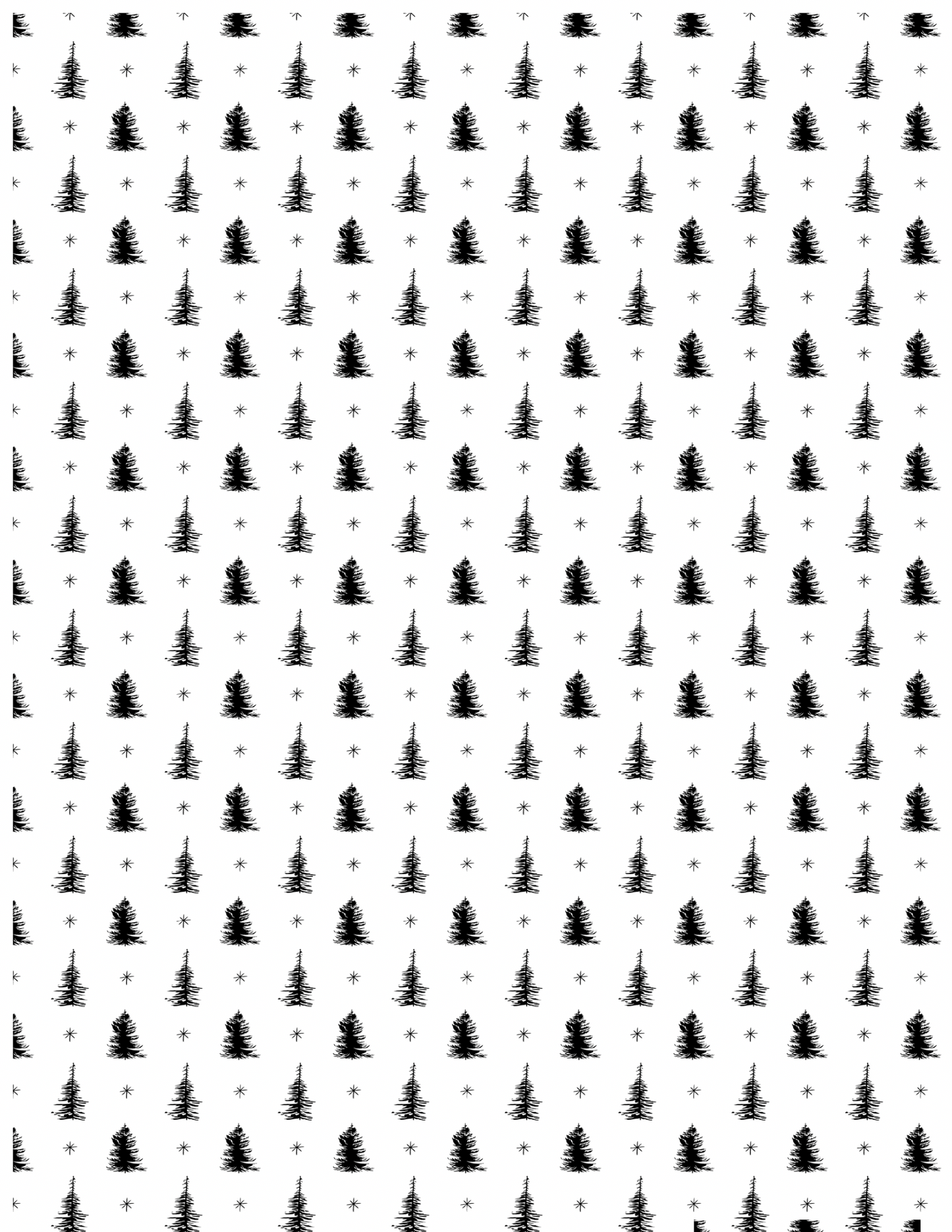 Black and White Thin Trees