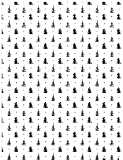 Black and White Thin Trees