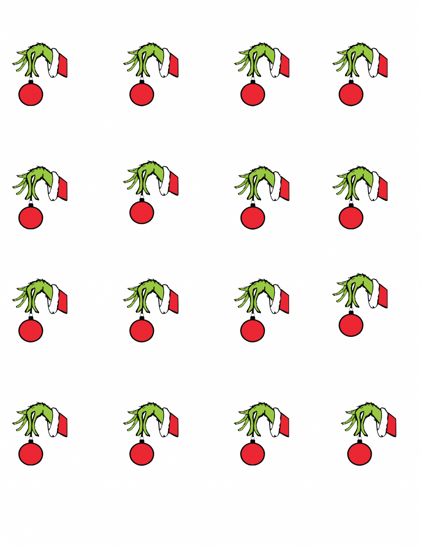 You're a Mean One Transfer Sheet