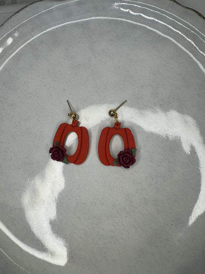 Polymer Clay Fall Dangle Earrings | Autumn Jewelry | Womens Gift