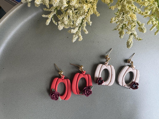 Polymer Clay Fall Dangle Earrings | Autumn Jewelry | Womens Gift