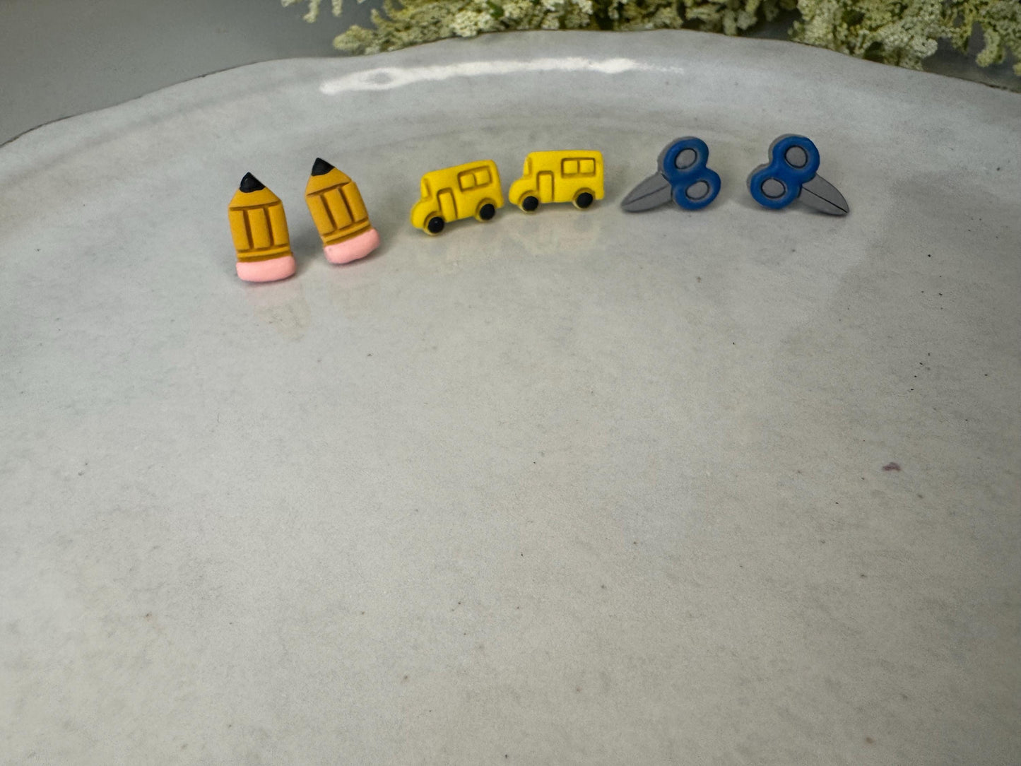 Teacher/Daycare Handmade Stud Earrings