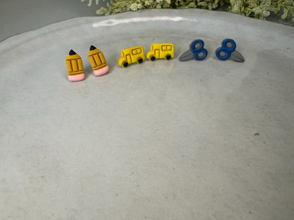 Teacher/Daycare Handmade Stud Earrings